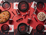 Cups You're next, 250 ml, black-red (1 pkt / 6 pc.)