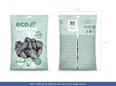 Balony Eco 26cm metalizowane, srebrny (1 op. / 100 szt.)