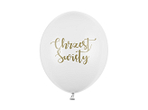 Balony 30 cm, Chrzest Święty, Pastel Pure White (1 op. / 6 szt.)