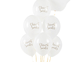 Balony 30 cm, Chrzest Święty, Pastel Pure White (1 op. / 6 szt.)