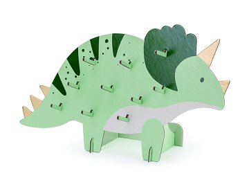 Triceratops-Snackwand, 38x23 cm, Farbenmix