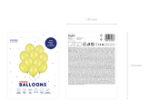Ballons 27cm, Zeste de citron métallique (1 pqt. / 10 pc.)