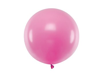 Runder Ballon 60cm, Pastel Fuchsia