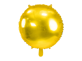 Folien-Luftballon rund Lutschtabletten 80 cm, Gold