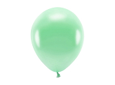 Ballons Eco 26 cm, métallisés, menthe (1 pqt. / 10 pc.)