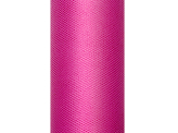 Tiul gładki, fuksja, 0,3 x 9m