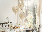 Foil balloons hearts MR and MRS, 45 cm, mix (1 pkt / 2 pc.)