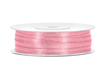 Satin Ribbon, light pink, 3mm/50m