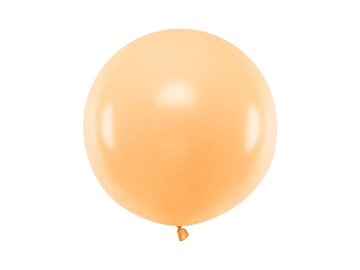 Ballon rond 60cm, Pêche pastel claire