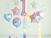 Balon foliowy Cyfra ''1'', 86cm, pastelowy tęczowy