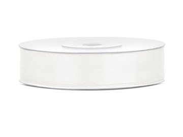 Satin Ribbon, light cream, 12mm/25m (1 pc. / 25 lm)