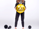 Folienballon 30th Birthday, gold, 45cm