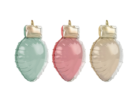 Balon foliowy Lampki choinkowe, 100x60 cm, zielono-czerwono...