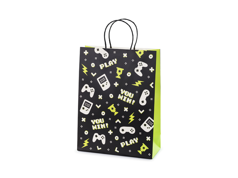 Presentpåse – Gamepads – mix – 24x32 cm