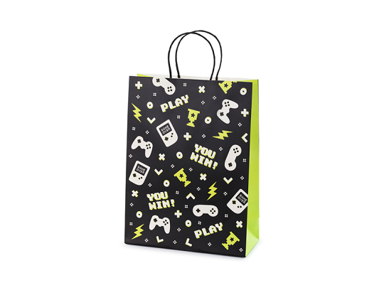 Gift bag Gamepads, 10x24x32 cm, mix