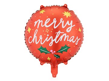 Ballon en aluminium Merry Christmas, 45 cm, mélange de couleurs