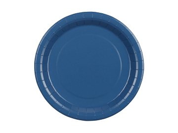 Talerzyki papierowe, granatowy, 23cm (1 op. / 6 szt.)