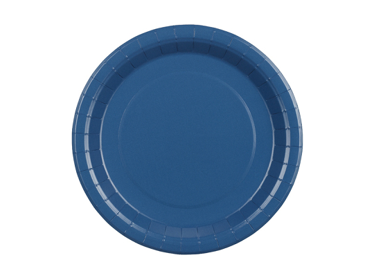 Talerzyki papierowe, granatowy, 23cm (1 op. / 6 szt.)