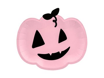 Plates Pumpkin, pink, 25x22cm (1 pkt / 6 pc.)