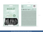 Balony Eco 30cm metalizowane, czarny (1 op. / 10 szt.)