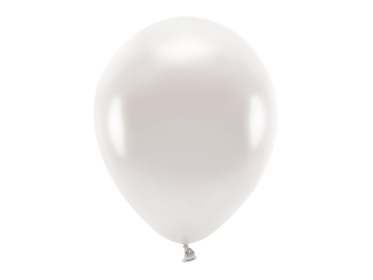 Balony Eco 30cm metalizowane, perłowy (1 op. / 10 szt.)
