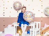 Ballon en Mylar Happy Birthday, 45cm, rose clair