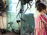 Toile d'araignée d'Halloween, noire, 60g