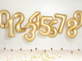 Balon foliowy Cyfra '7', 86cm, złoty