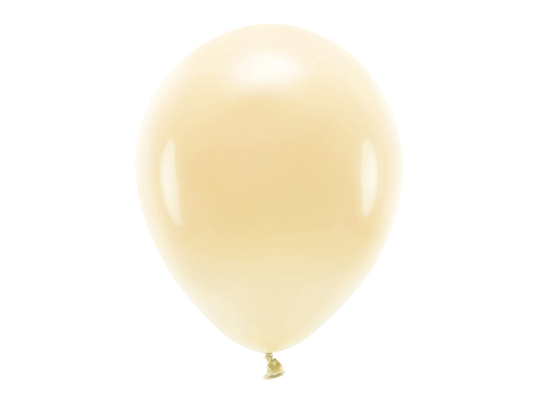 Ballons Eco 30 cm pastel, pêche clair (1 pqt. / 10 pc.)