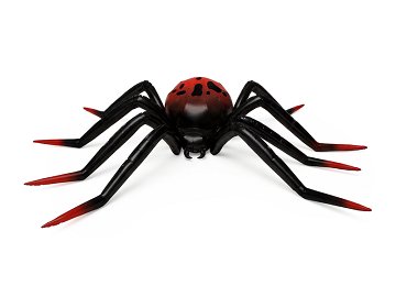 Folien-Standballon Spinne XXL, 275x152 cm, schwarz-rot