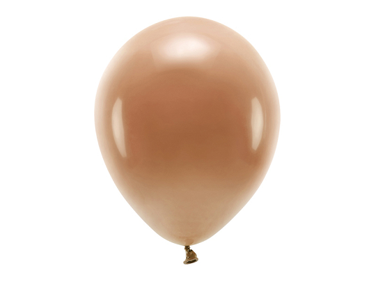 Ballons Eco 30 cm pastel, brun chocolat (1 pqt. / 10 pc.)