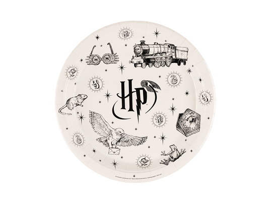 Pappteller Harry Potter, 23 cm, beige (1 VPE / 6 Stk.)