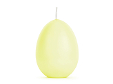 Bougie œuf, jaune clair, 10 cm