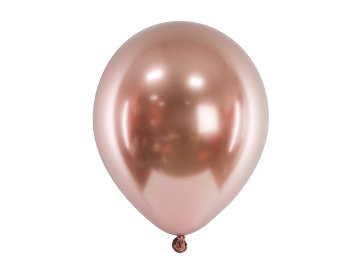 Glossy balloons 46 cm, rosegold (1 pkt / 5 pc.)