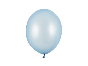 Ballons 27cm, Bleu bébé métallique (1 pqt. / 10 pc.)