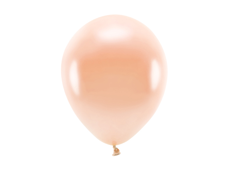 Latexballong ECO – metallisk – persika – 26 cm – 10-pack