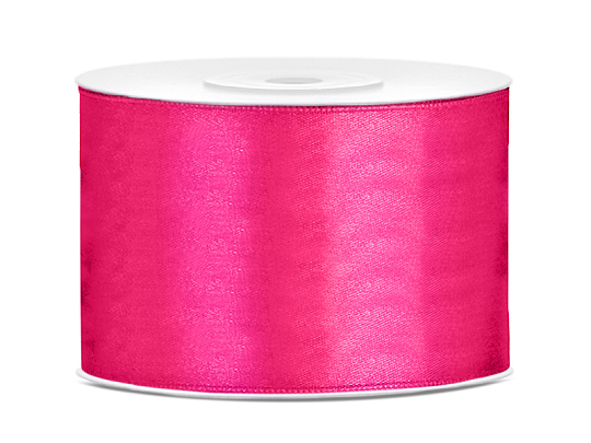 Satin Ribbon, dark pink, 50mm/25m