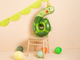 Ballon Mylar Chiffre 6 - Tortue, 75x96 cm, mélange de couleurs