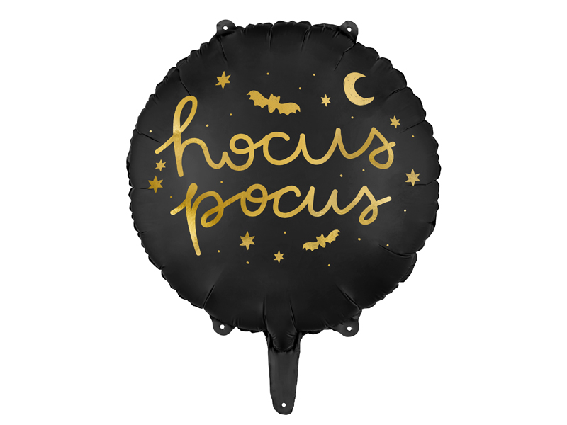 Folieballong – Hocus Pocus – svart – 45 cm