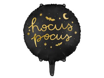 Balon foliowy Hocus Pocus, 45 cm, czarny