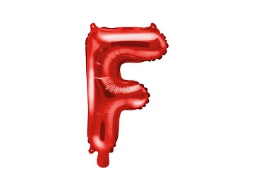 Ballon en Mylar Lettre ''F'', 35cm, rouge