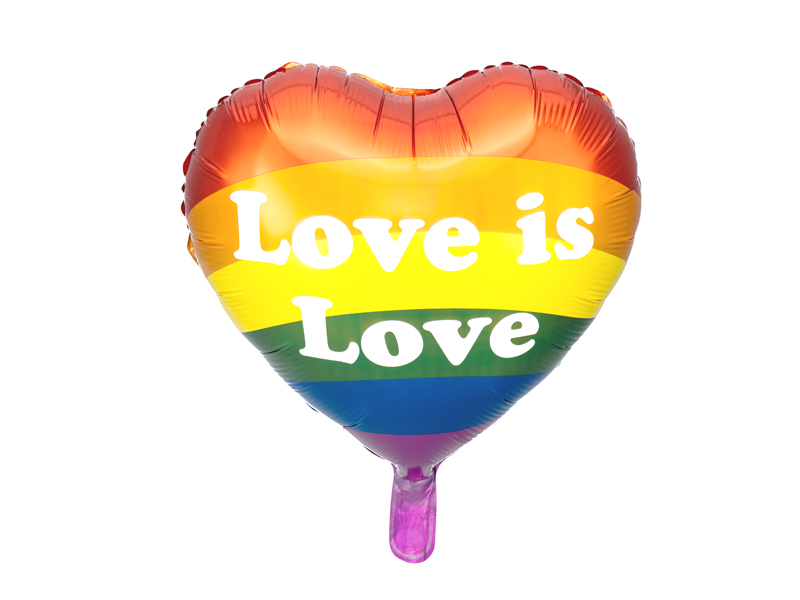 Folieballong – Love Is Love – mix – 35 cm