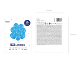 Ballons 27cm, Pastel Corn. Bleu (1 pqt. / 10 pc.)