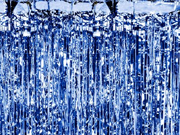 Party curtain, blue, 0.9 x 2.5m