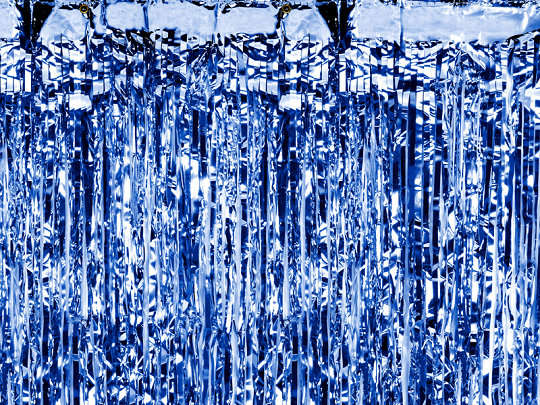 Vorhang Party, blau, 90 x 250cm