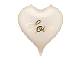 Foil balloon heart Love, 45 cm, mix