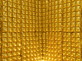Vorhang Folienballon, Gold, 72x143 cm