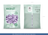 Balony Eco 30cm metalizowane, liliowy (1 op. / 100 szt.)