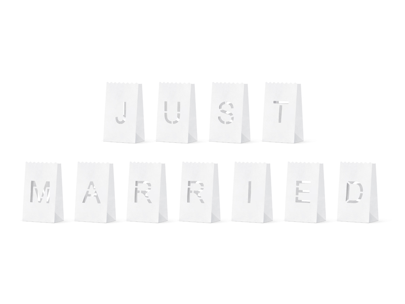 Lykta – Just Married – 19x7 cm – 11-pack