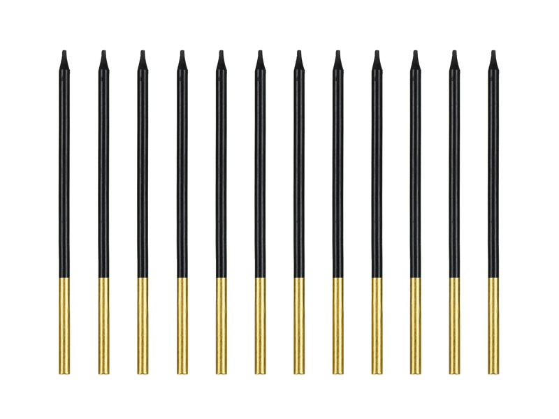 Tårtljus – Klassiska – svart – 14 cm – 12-pack